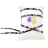 Lebole Maison Bracciale/collana Tessuto Fiori Koi Lilla