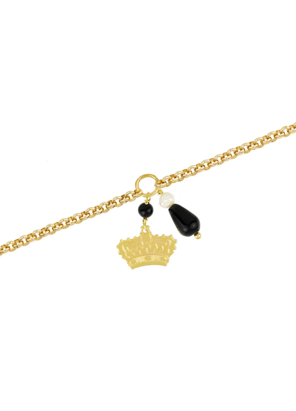 Lebole Maison Bracciale Corona Nero