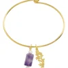 Lebole Maison Bracciale Rigido Bambù Viola
