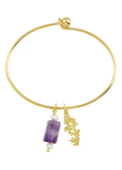Lebole Maison Bracciale Rigido Bambù Viola