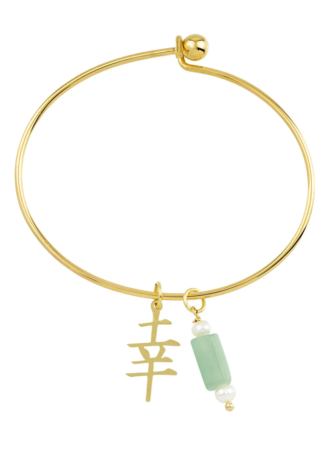 Lebole Maison Bracciale Rigido Fortuna Verde