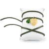 Lebole Maison Bracciale Tessuto Cuore Verde