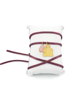 Lebole Maison Bracciale Tessuto Dama Viola