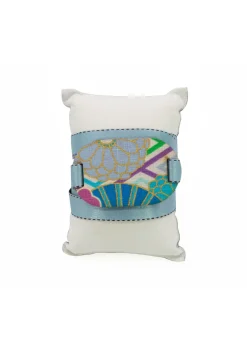 Lebole Maison Bracciale Tessuto Kimono Celeste