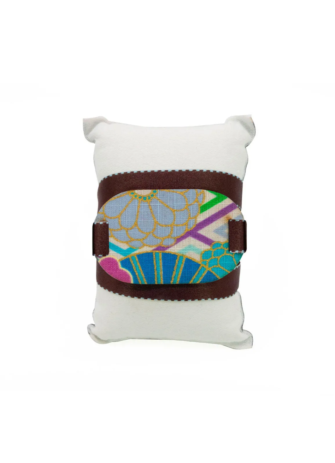 Lebole Maison Bracciale Tessuto Kimono Marrone