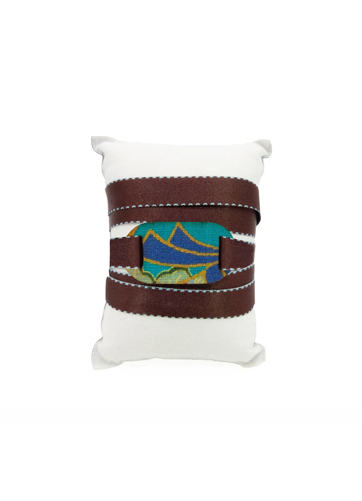 Lebole Maison Bracciale Tessuto Kimono Piccolo Marrone