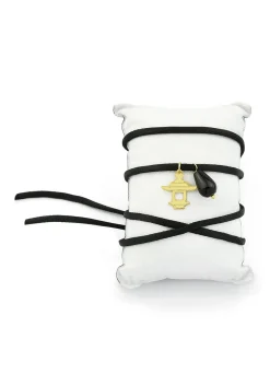 Lebole Maison Bracciale Tessuto Pagoda Nero