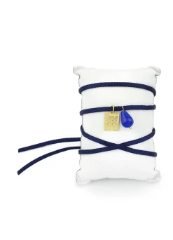 Lebole Maison Bracciale Tessuto Torii Blu