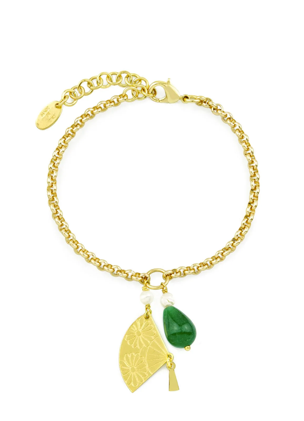 Lebole Maison Bracciale Ventaglio Verde