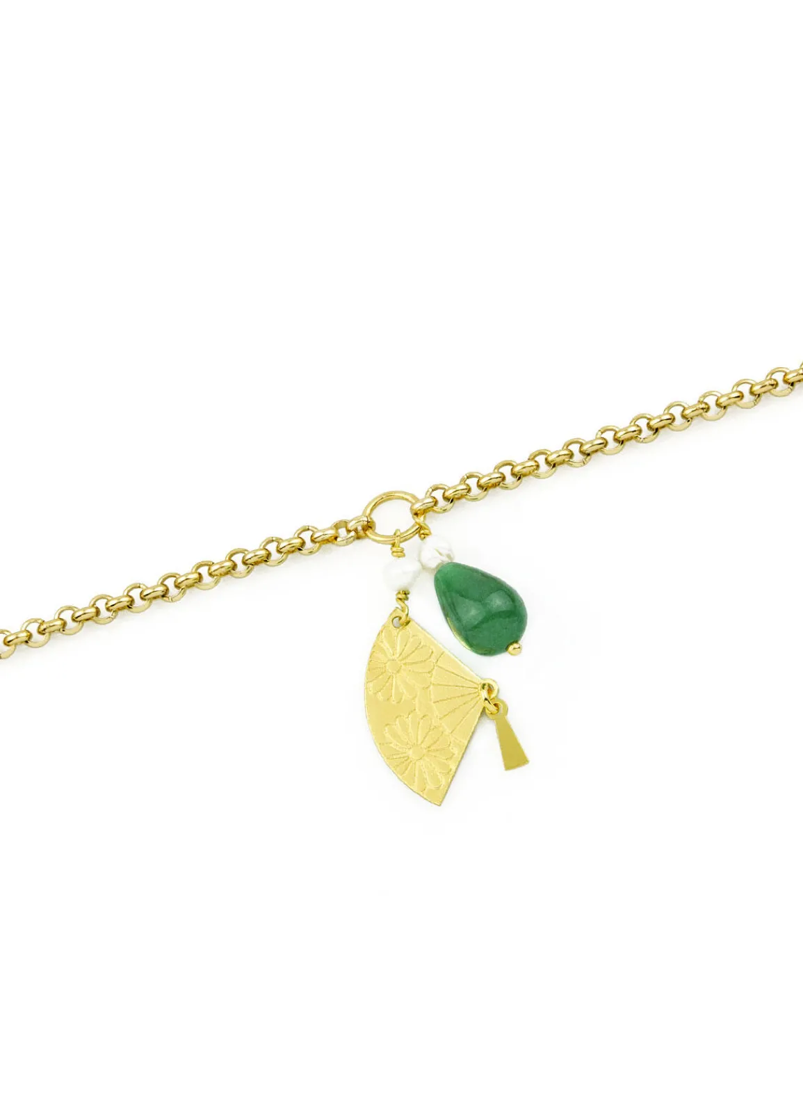 Lebole Maison Bracciale Ventaglio Verde