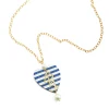Lebole Maison Collana Cuore Righe Blu