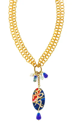 Lebole Maison Collana Doppia Amore Blu