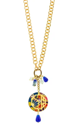 Lebole Maison Collana Doppia Fiore Blu