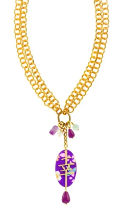 Lebole Maison Collana Doppia Fortuna Viola