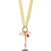 Lebole Maison Collana Doppia Kimono Rosa Fluo