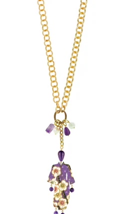 Lebole Maison Collana Doppia Kimono Viola