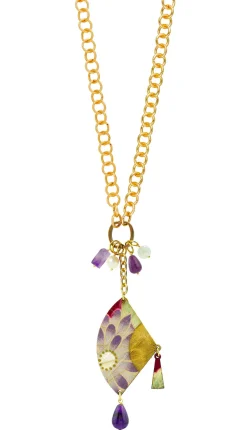 Lebole Maison Collana Doppia Ventaglio Viola
