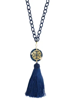 Lebole Maison Collana Fu Nappa Blu