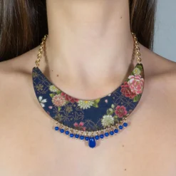Lebole Maison Collana Kimono Blu