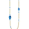 Lebole Maison Collana Kimono Plexi Azzurro
