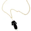 Lebole Maison Collana Kimono Plexi Nero