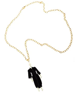 Lebole Maison Collana Kimono Plexi Nero