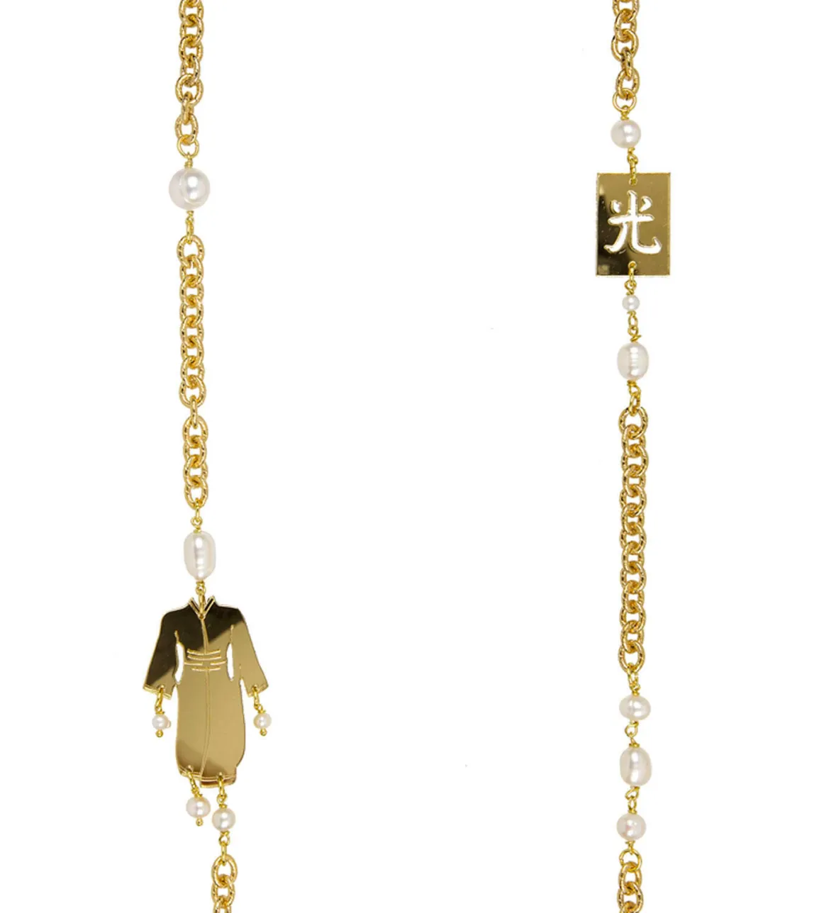Lebole Maison Collana Kimono Plexi Perla
