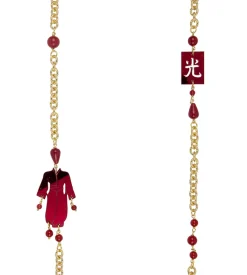 Lebole Maison Collana Kimono Plexi Rubino