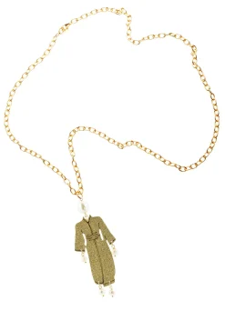 Lebole Maison Collana Kimono Seta Oro Perla