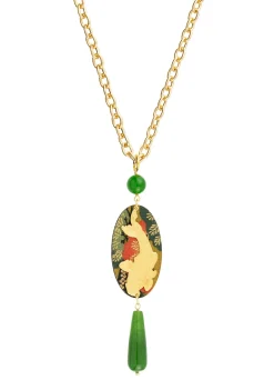 Lebole Maison Collana Koi Verde Oliva