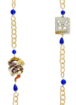 Lebole Maison Collana Lebolina Drago Blu
