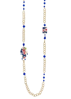 Lebole Maison Collana Lebolina Kimono Blu