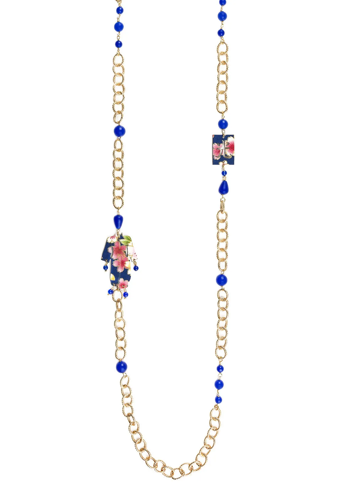 Lebole Maison Collana Lebolina Kimono Blu
