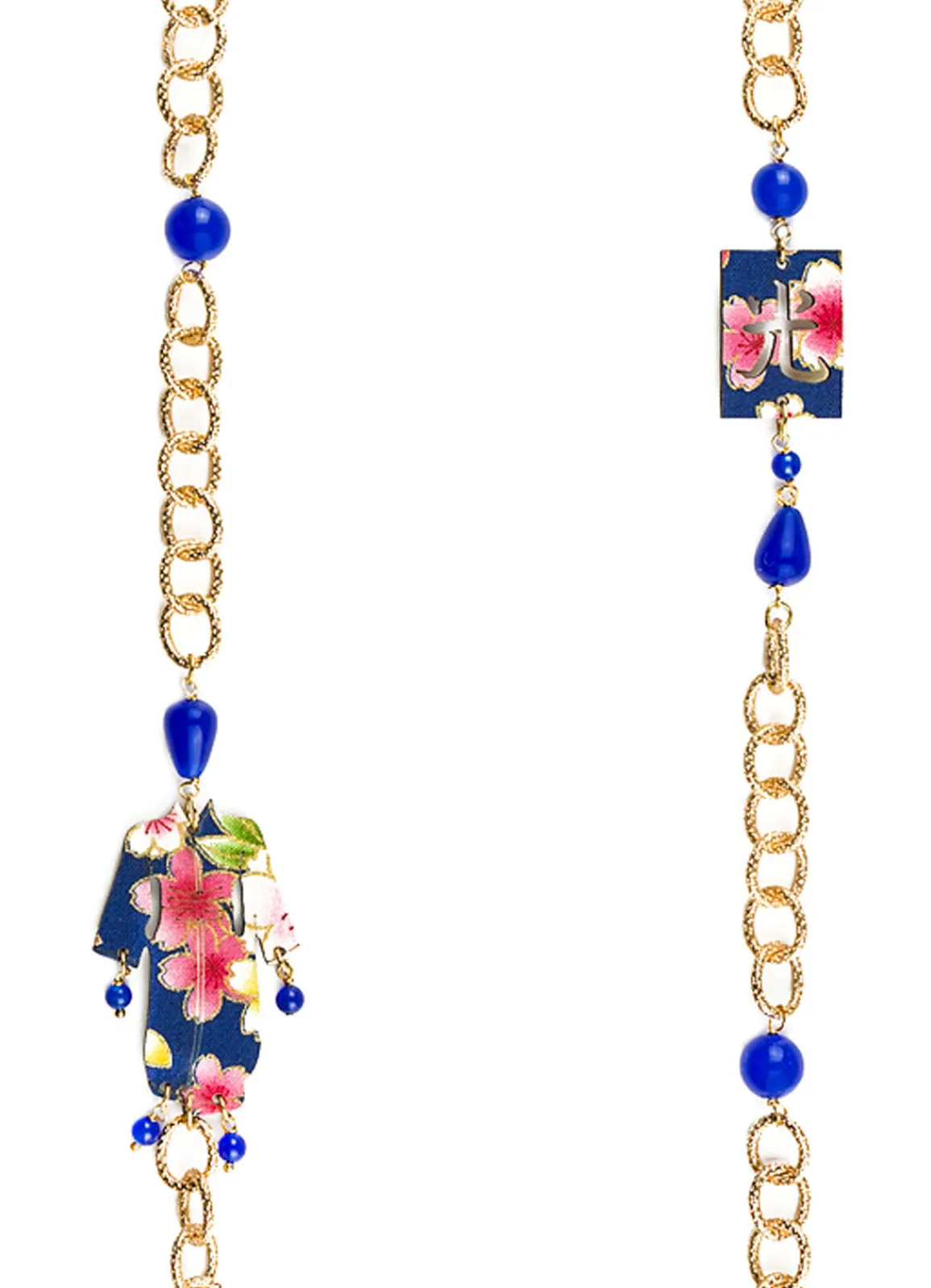 Lebole Maison Collana Lebolina Kimono Blu