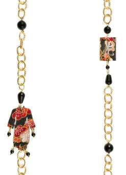 Lebole Maison Collana Lebolina Kimono Nero