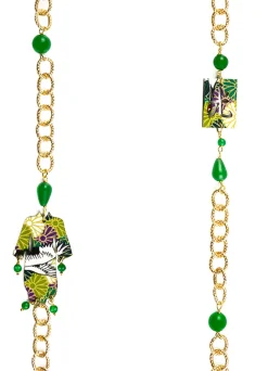 Lebole Maison Collana Lebolina Kimono Verde