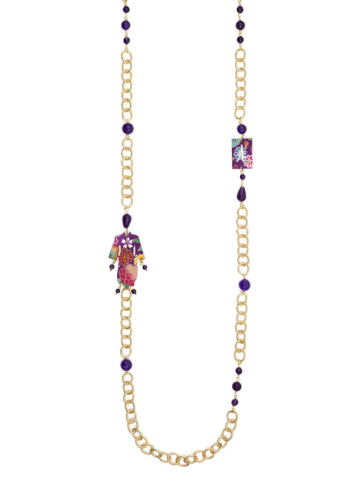Lebole Maison Collana Lebolina Kimono Viola