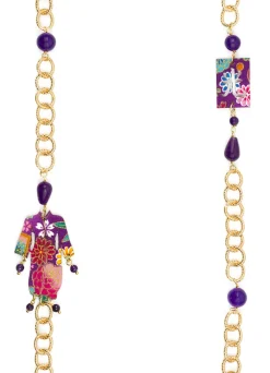 Lebole Maison Collana Lebolina Kimono Viola