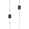 Lebole Maison Collana Lebolina Viso E Fiore Plexi Nero Perla