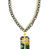 Lebole Maison Collana Palma Fiore Giallo