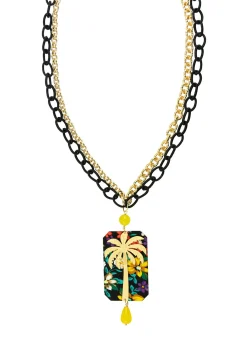 Lebole Maison Collana Palma Fiore Giallo