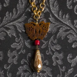 Lebole Maison Collana Solo Io Fiore Di Loto Nero