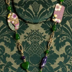 Lebole Maison Collana Solo Io Fiore Verde