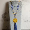 Lebole Maison Collana Solo Io Fiori Blu