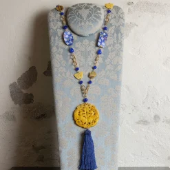 Lebole Maison Collana Solo Io Fiori Blu