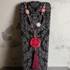 Lebole Maison Collana Solo Io Fiori Fucsia
