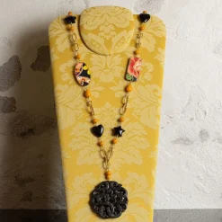 Lebole Maison Collana Solo Io Fiori Nero