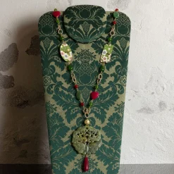 Lebole Maison Collana Solo Io Fiori Verde