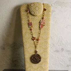 Lebole Maison Collana Solo Io Kimono Rosa Sfumato