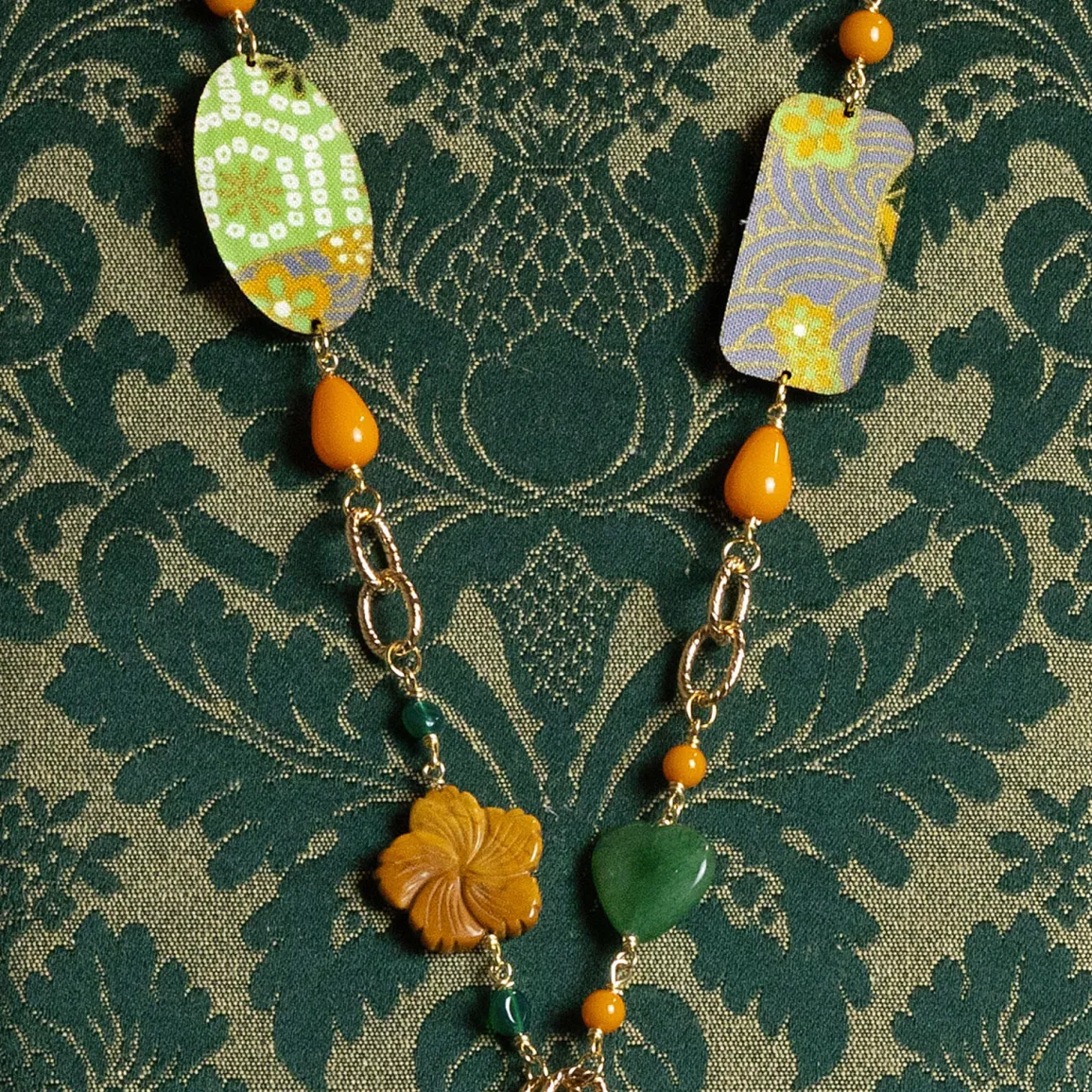 Lebole Maison Collana Solo Io Tartaruga Verde